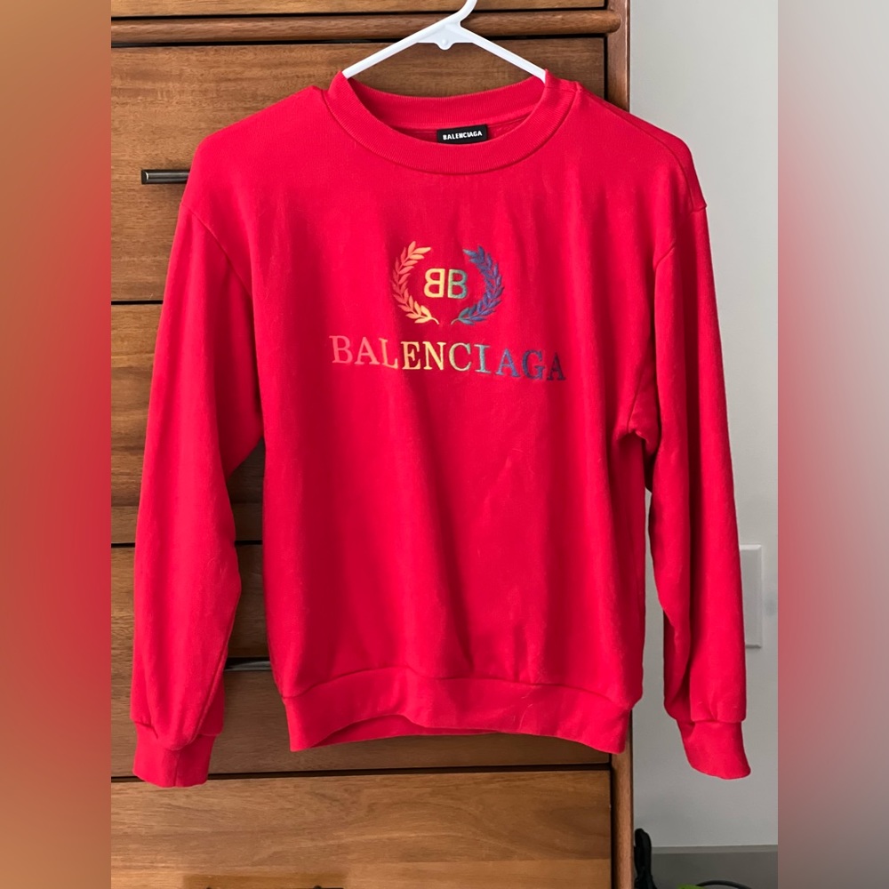 Balenciaga crew neck sweatshirt XS